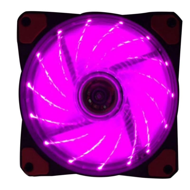 Laptop Cooling Pads 120mm Standard PC Case Fan LED Light Strip Cooler With Anti-Pads-Small 3PIN-Big 4PIN Interface