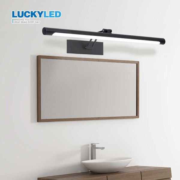 LUCKYLED Led Wall Lamp 8W 12W Bathroom Mirror Light Waterproof Vanity Light AC 85-265V Wall Mounted Light Fixture Sconce Lamps 210724