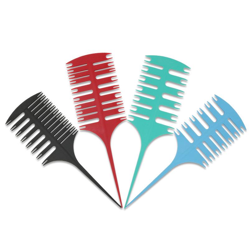 Electric Hair Brushes Factory Plastic Pointed Tail Fish Bone Comb Two-sided Multifunctional Cutting Highlight Weaving Peine De Mechas