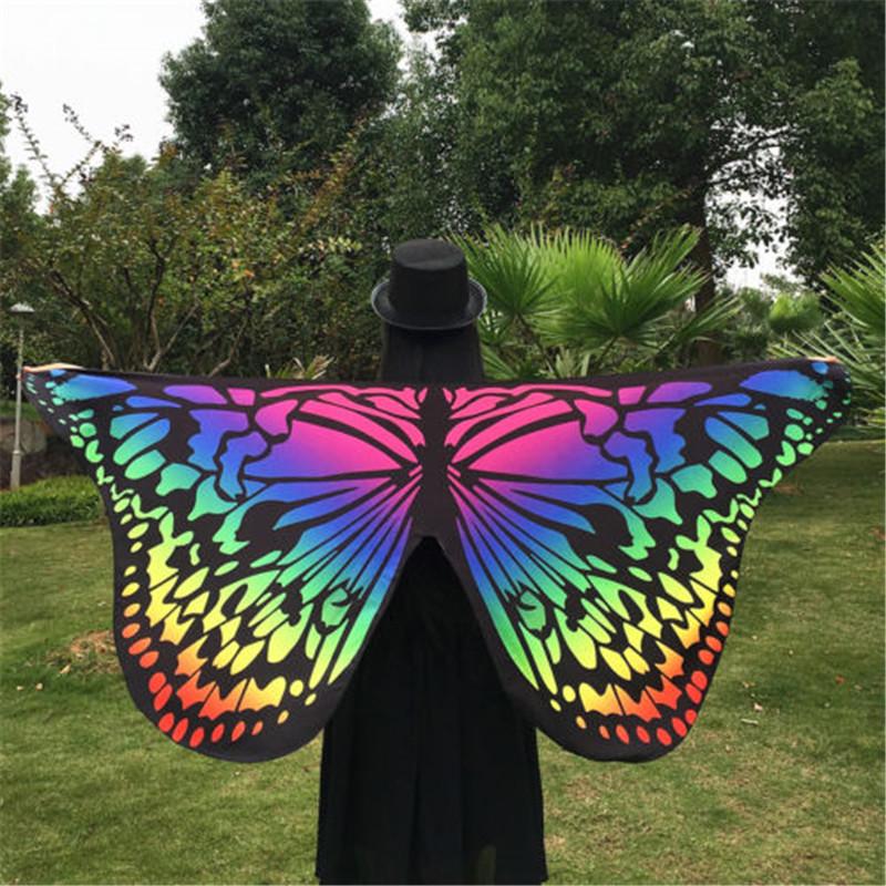 Scarves Fashion Women Kid Soft Fabric Butterfly Wings Shawl Fairy Nymph Pixie Costume Accessory