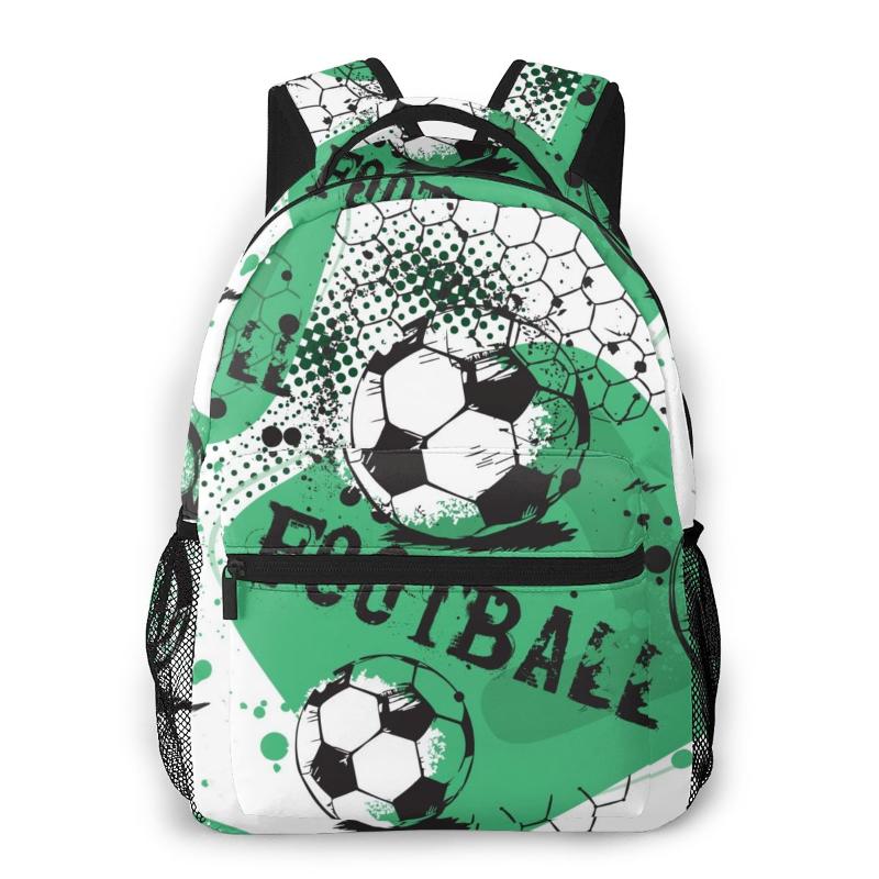 School Bags Children Backpacks Bag For Boys Abstract Football Grunge Urban Pattern Schoolbag Student Bookbags