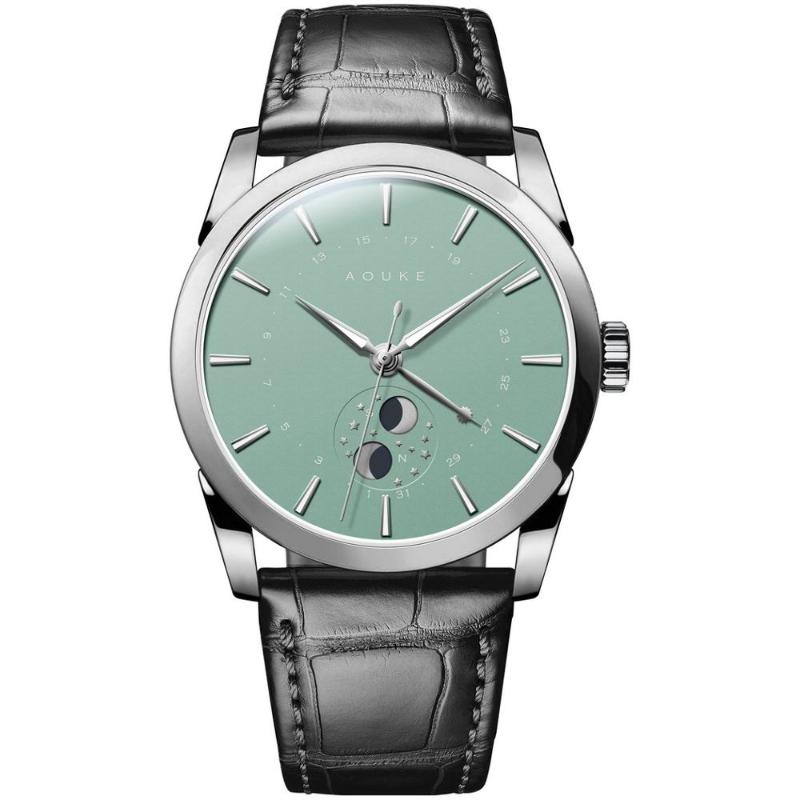 Wristwatches AOUKE Men Automatic Watches, Luxury Watch For Fashion Self Wind Mechanical Waterproof Sapphire Mirror Clock