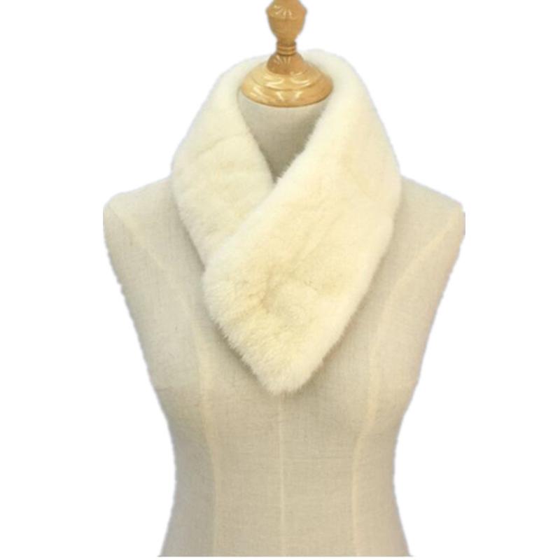 Scarves Women Real Collar Scarf Winter Warm Short Super Soft Muffler