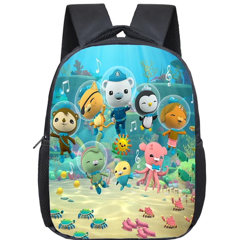 Backpack The Octonauts Children&#039;s Kindergarten Backpacks Kids School Bags Girls Boys BookBag Baby Cute Cartoon Mochilas
