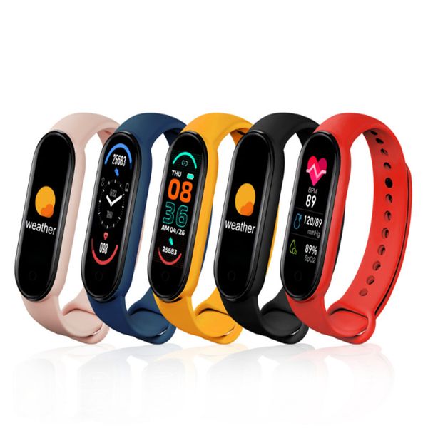 Smart wristband M6 smartwatch Sleep Heart Rate Blood Monitor Braclet Anti Lost Pedometer bluetooth wristbands for Samsung Huawei Xiaomi LG i