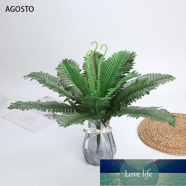 Artificial Persian Leaf Plants Leaves Living Room Decoration Fake Greenery Iron Leaf Outdoor Decor Plant Decor Wall Hanging Factory price ex