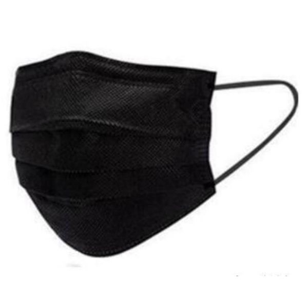 White 10Colors Blue Stock Black Disposable Pink Face Masks with Elastic Ear Loop 3 Ply Breathable Dust Air Anti-Pollution Face Mask Mouth