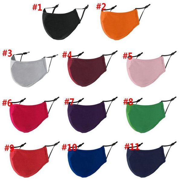 Cotton Designer Mask for Men Women Dustproof Breathable Black Gray Blue Washable Anti Dust Haze Pm2.5 Facemask Face Masks 3 Layer