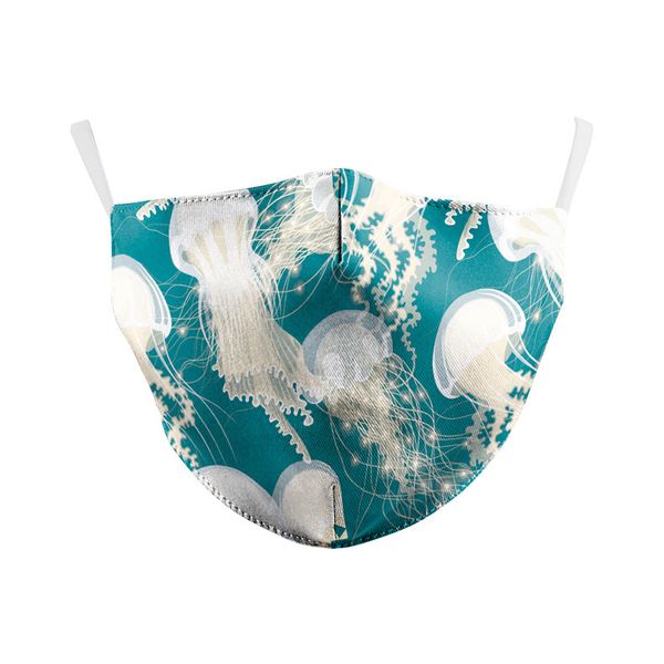 anti-haze New Digital printing adjustable protective mask dust-proof filter adult face masks PM2.5