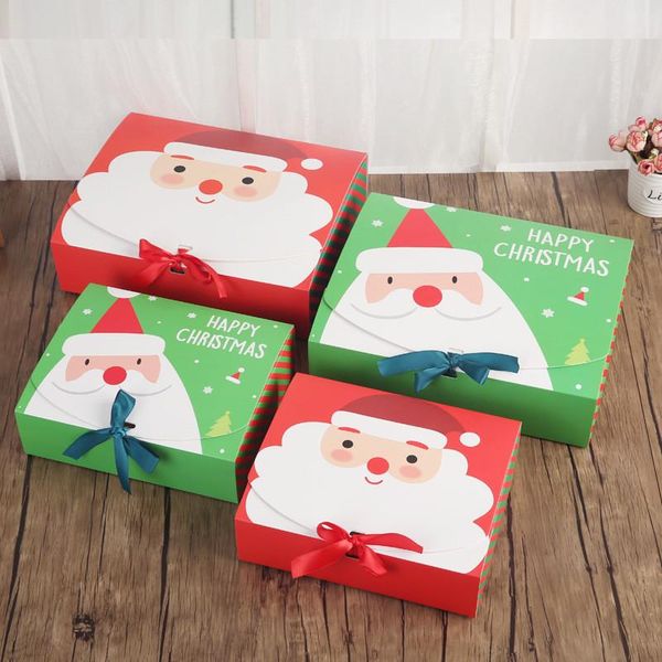 Xmas Theme Gift Wrap Bags Special Design Reusable Craft Paper Boxes for Presents Candies Cookies Bundle Christmas Gifts Bag