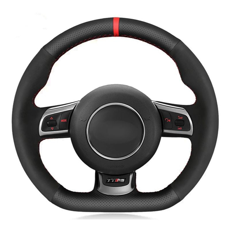 Alcantara Car Steering Wheel Cover For Audi tt 2008 A5 A7 RS7 S7 SQ5 S6 S5 RS5 S4 RS4 RS3 2012-2018 Leather Car Accessories