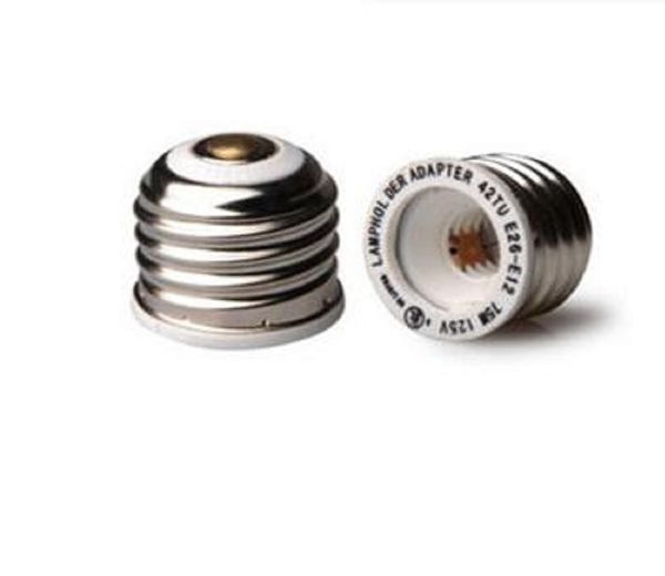 2021 E26 to E12 Base Adapter Converter Lamp Holder Lamp Adapter for led bulbs light