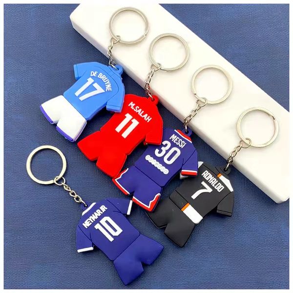 21 22 Exquisite Fan Souvenirs Collectable Football Jerseys Keychains Gift 2021 Car Purse Wallet Sports Jersey Keys Chains Pendant Knapsack P