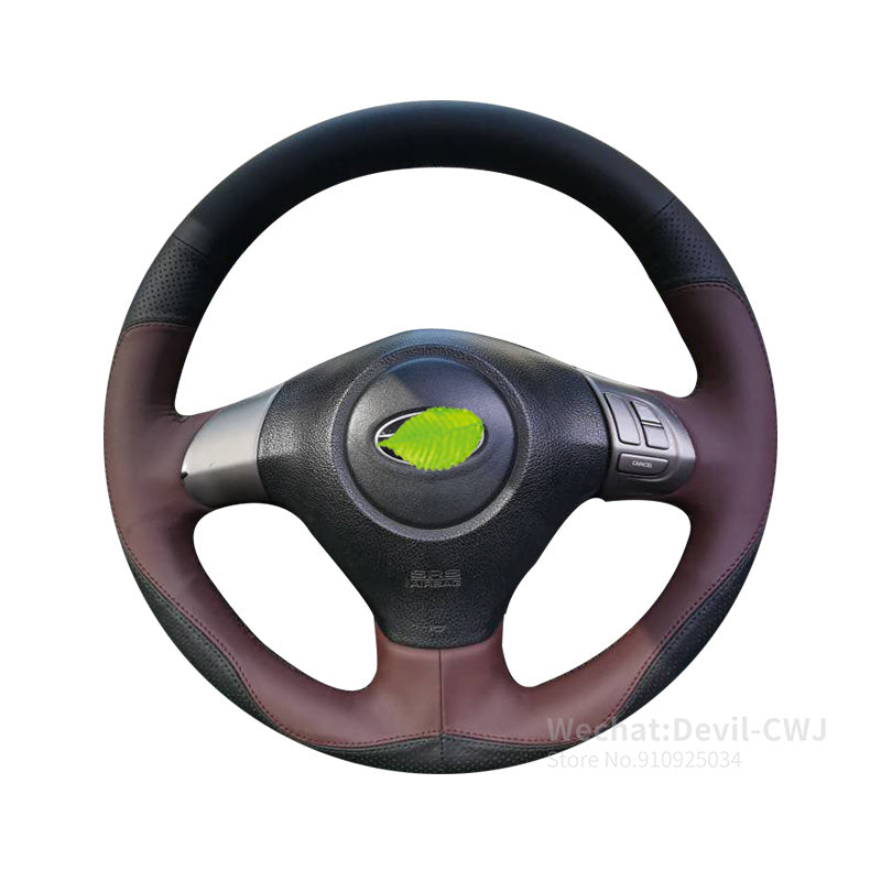 Alcantara Steering wheel cover For Subaru Forester Impreza 2009 2008-2015 2010 2011 2012 2013 2014 leather interior accessories