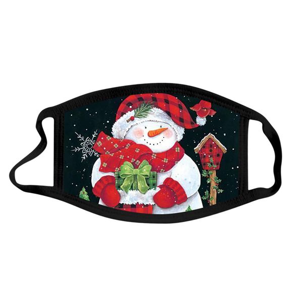cartoon 2020 marry christmas designer face masks adult gift pattern cloth mask washable dust outdoor mask EEC3309