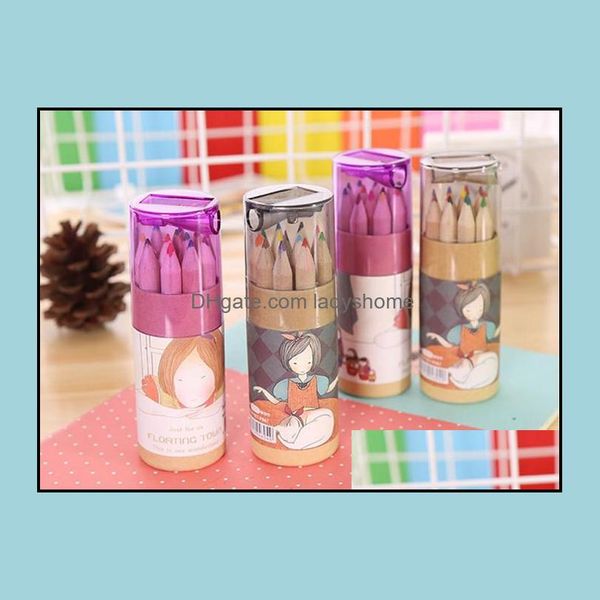 Painting Pens Writing Supplies Office School Business & Industrial Lead Color Pencil Wood Sets Of 12 Colour Kids Colored Ding Pencils Childr