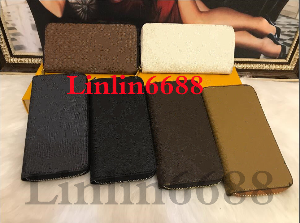 High quality Embossing model and Print models credit card bags Damier leather holders high quality famous classical women holder coin purse small Ke