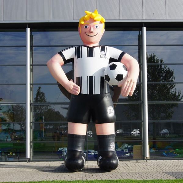 Giant cool inflatable football player,soccer sportman for sports event games