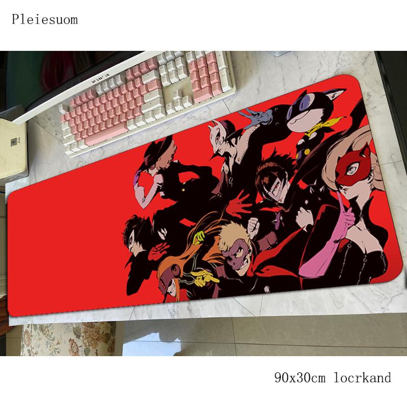 Mouse Pads & Wrist Rests Persona 5 Mousepad 900x300x4mm Xxl Computer Mat Gamer Gamepad Pc Christmas Gifts Gaming Mousemat Desk Pad Office Pa