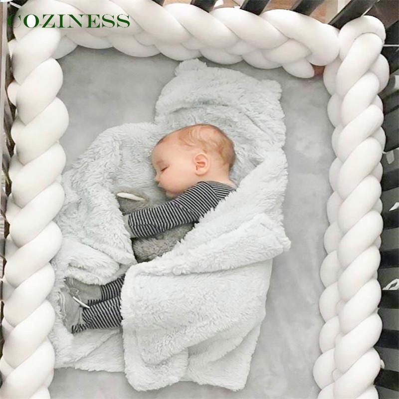 Bedding Sets COZINESS Baby Twist Braided Bed Surround Fence 4 Strands Woven Safety Protection Born Bumpers