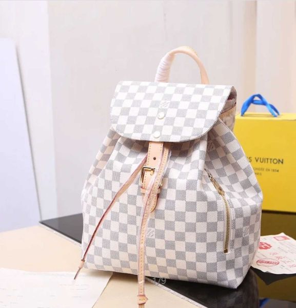 Backpack Women Business Newest Brand Checkerboard Backpack Backpacks Fashion Designer Shows Oxidized Leather Luxury Totes Messenger Bags AI