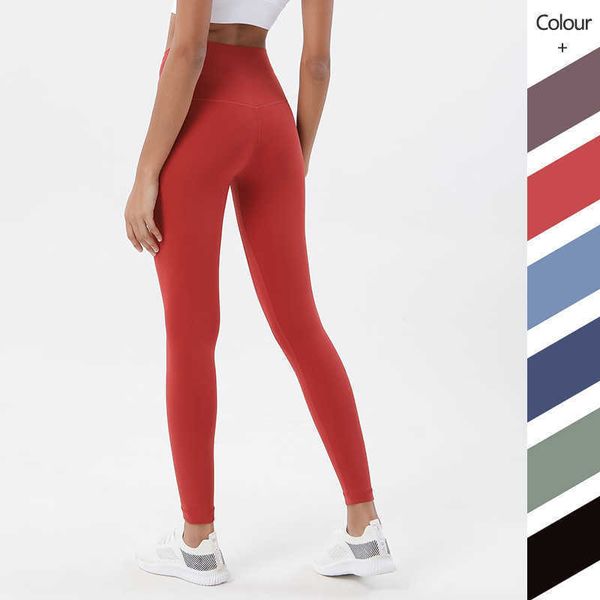 Solid Color Yoga Pants High Waist Stylist Leggings Gym Clothes Womens Pant Workout Legging Lady Elastic Dancing Bodysuit Tight