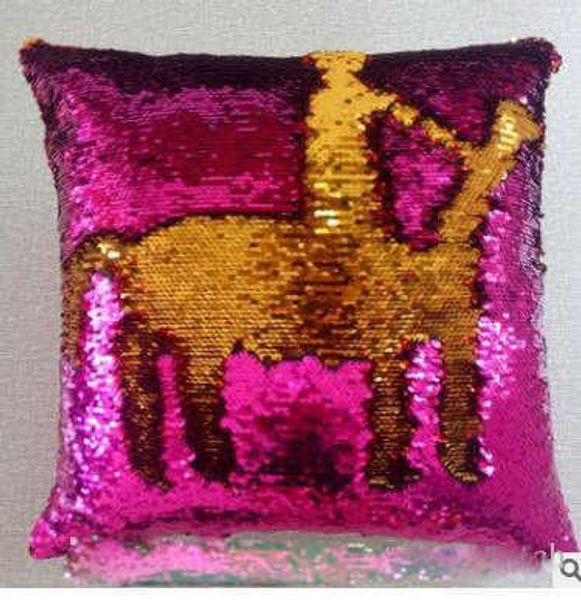 Mermaid Sequin Pillow Case cover Pillow Cover Glitter Reversible Sofa Magic Double Reversible Cushion cover 23 design
