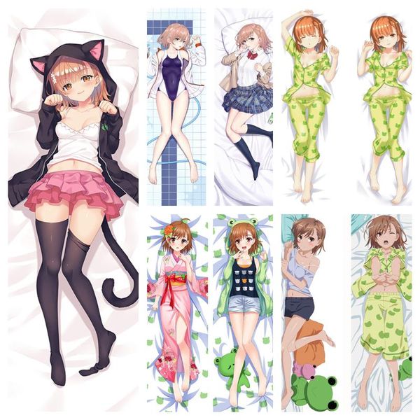 Pillow Anime Dakimakura Toaru Kagaku No Railgun Misaka Mikoto Hugging Body Cover DIY Customized Decorative Cushion Pillowcase