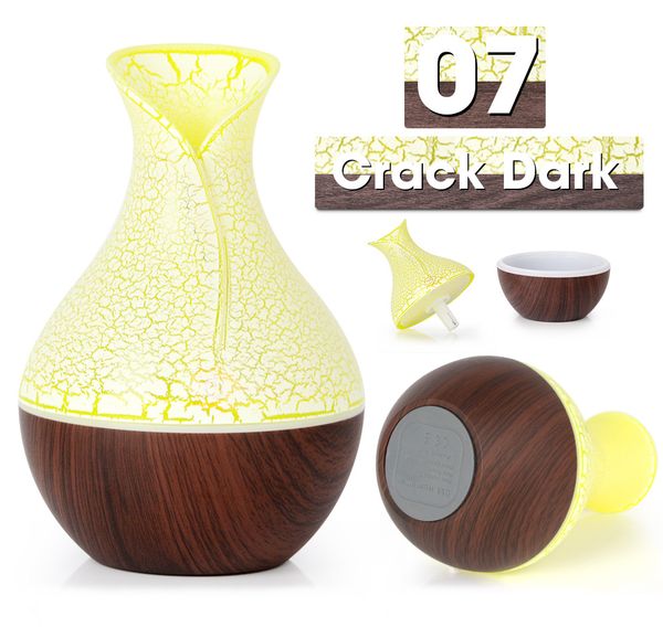 Humidifiers Essential Oil Diffuser 130ml Wood Air Humidifier Wood Grain Vase Aroma Humidifier Cool Mist Humidifier with Timer Adjustable Mis