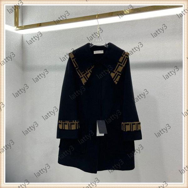 Woolen Overcoat Autumn Winter Jacket Ladies Luxurys Cappotto Fashion Outwear Tech Fleece Womens Warm Clothes Overcoats Designers Coats Top