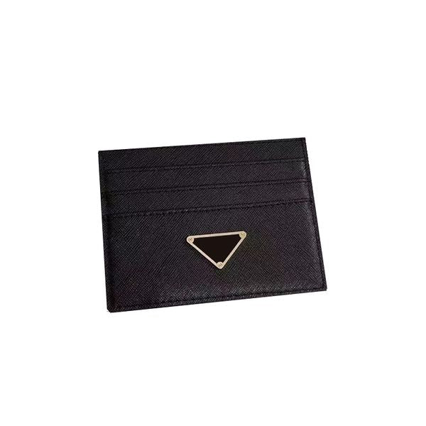 Card Holders Credit Wallet Designer Men And Women Black Fashion Passport Cover ID Business Mini Coin Pocket For Ladies Purse Case Triangle
