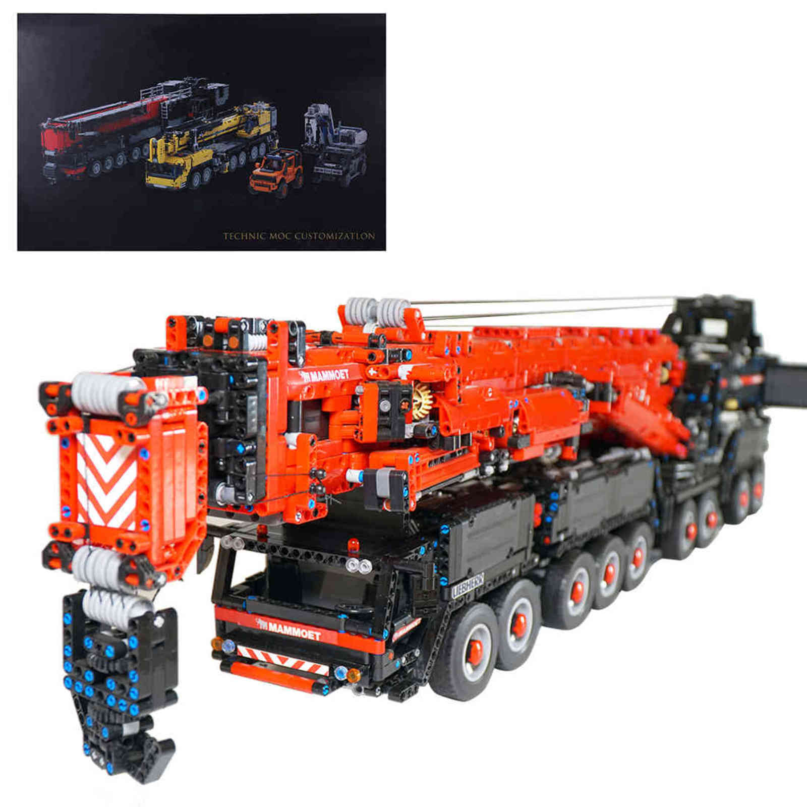 7705Pcs MOC Electric Remote Control Giant Crane Model Building Blocks Toys for Legoing Technic