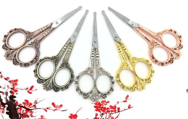 Manicure Scissors, Vintage Stainless Steel Cuticle Precision Beauty Grooming, Facial Hair, Eyebrow, Eyelash, Nose Hair Scissor RRE11594