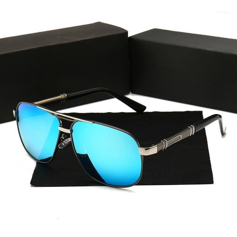 Mens Sunglasses Brand Designer Driving Mirror Men Pilot Polarized Sun Glassses Vintage Glasses Fashion Accessories Gafas1