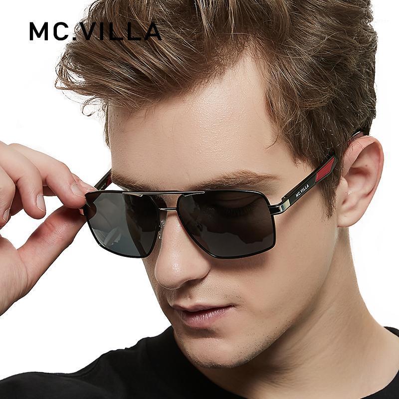 Sunglasses MCVILLA Aluminum Men&#039;s Polarized Lens Brand Design Temples Sun Glasses Coating Mirror M6608