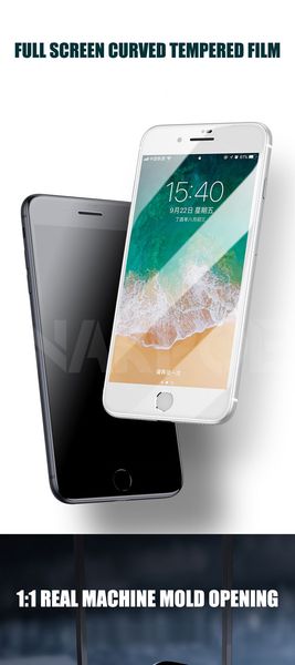 Tempered Screen Protector 2000D Safety Full Protection Glass For iPhone 7 8 6 6S Plus SE iPhone Film Case
