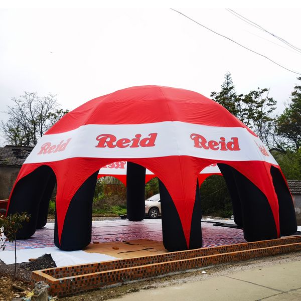 12m large igloo inflatable spider tent,Trade show custom print fabric air canopy marquee gazebos tents