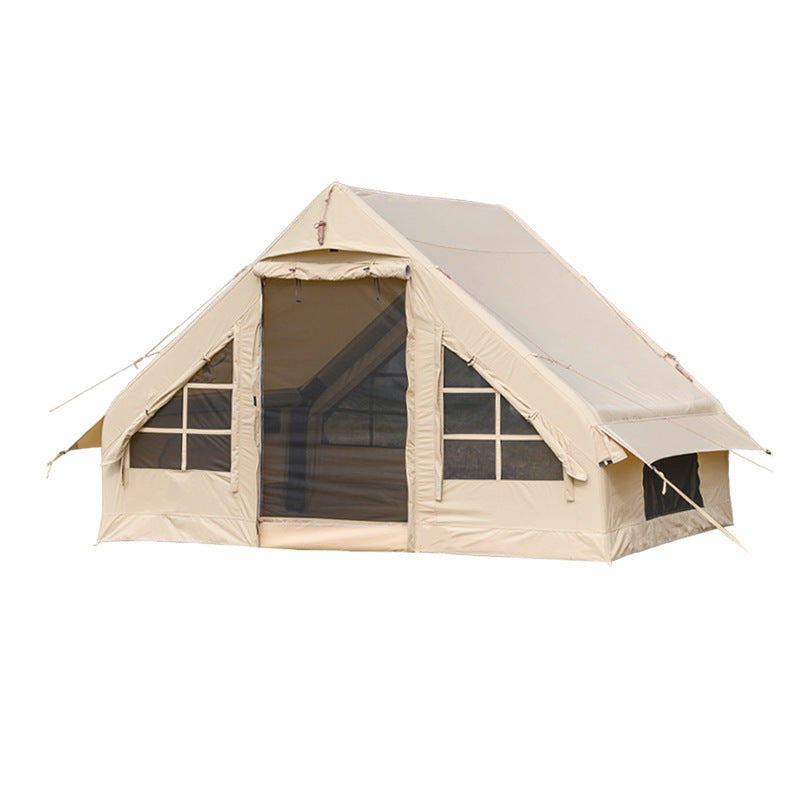 Cabin Inflatable Tent Outdoor Camping Thick Cotton Oxford Cloth 5-6 People with Good Air Permeability(The logistics price Pls Contact us)