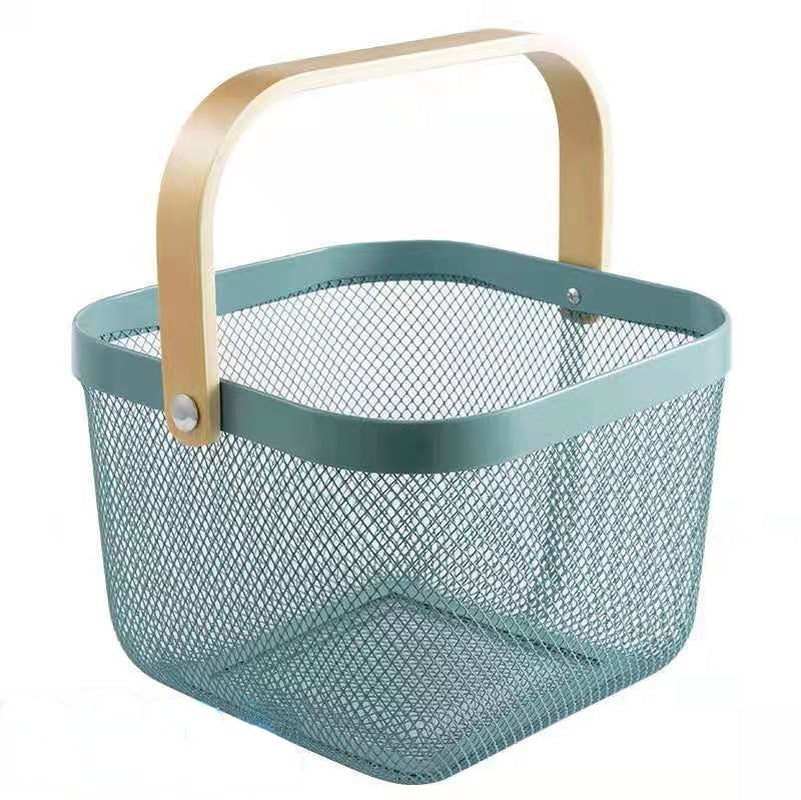 Stainless Steel Hollow Fruit Basket Storage Basket Kitchen Storage Basket(The logistics price Pls Contact us)