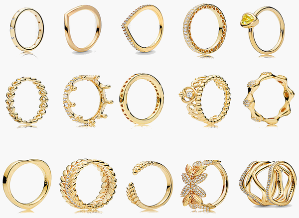 Anel de jóias femininas Anel de ajuste 925 Silver Rings Crown Anel aberto Desejo Princesa Fashion Heart Jewellery Charm Engagement Presente