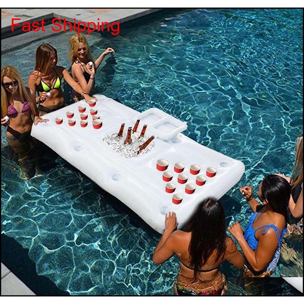Other Pools SpasHG Pool Party Games Raft Lounger Inflatable Floating Pool Adults Rafts Swimming Beer Pong Table doe qylrTn sports2010