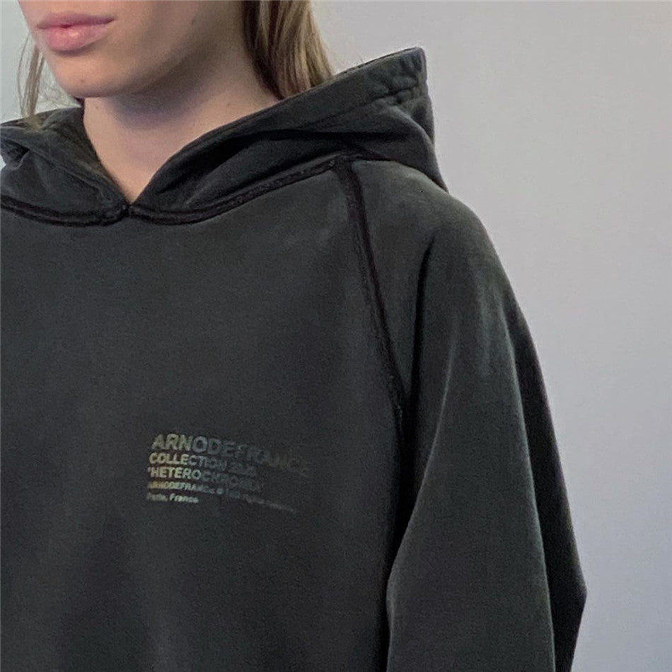 2021 New Inside Out Washed Old Hoodie Men Women 1:1 Best-quality Vintage Colorful Reflective Arnodefrance Hoody W9e3