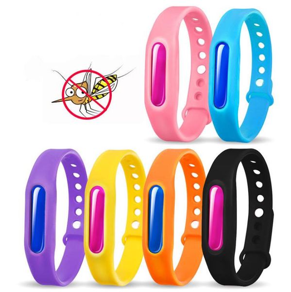 Anti Mosquito Ring Waterproof Candy Jelly Color Mosquito Repellent Band Bracelets kids Silicone Hand Wrist Band SN2373