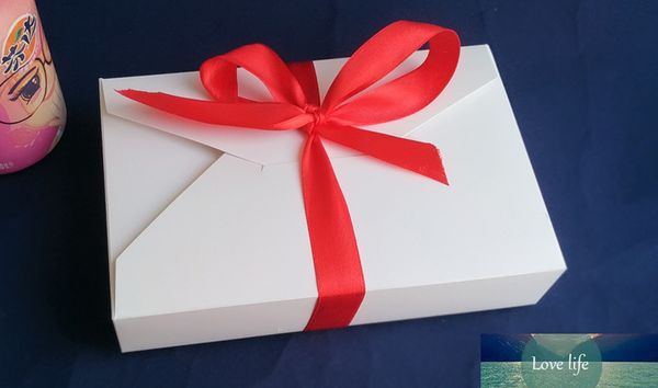 30pcs 19.5*12.5*4cm Food Packaging White cardboard Paper Box For Candy\Cake\Dessert \party\Christmas Packing boxes