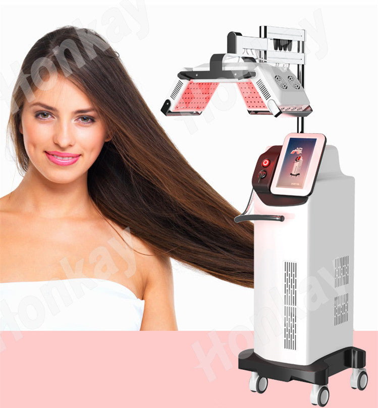 Customized LOGO accept,Professional 660nm diode laser hair growth machine super treat hair loss for men- female hair growth