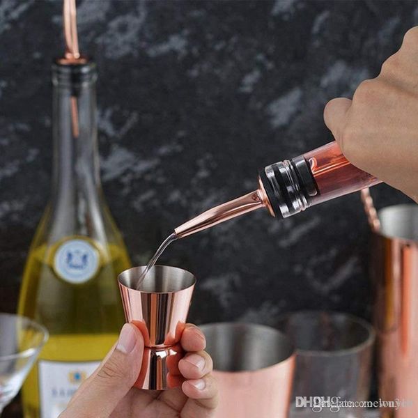 15-30ml Stainless Steel Cocktail Shaker Measure Cup Dual Shot Drink Spirit Measure Jigger Wine Pourer Bartender Bar Kitchen Tool XVT1673
