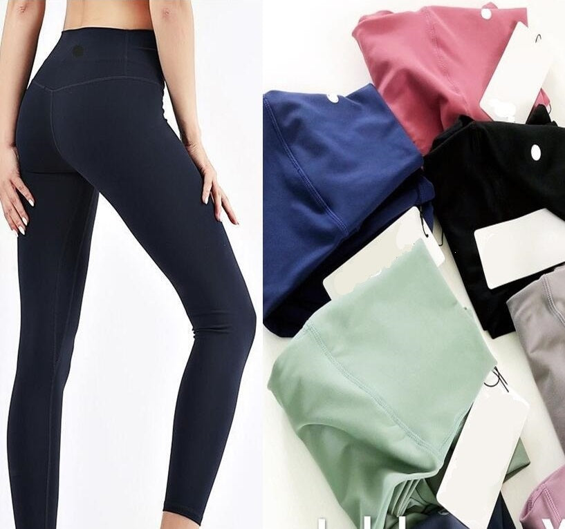 Tracksuits Gym wear sports pants designer Align yoga leggings women yoga spandex material womens leggings L&u Elastic Fitness Overall Tights Workout