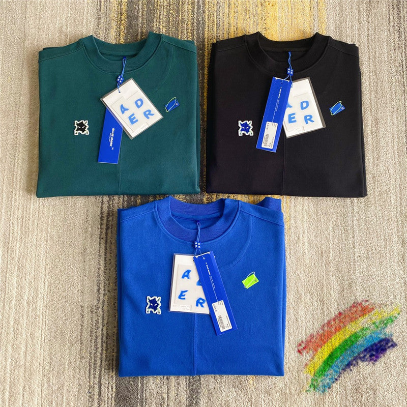 2021 New Error Straights Ader Female Male Sweatshirts 1:1 High Quality Small Monster Emblem Stick Hoodie Ej9f