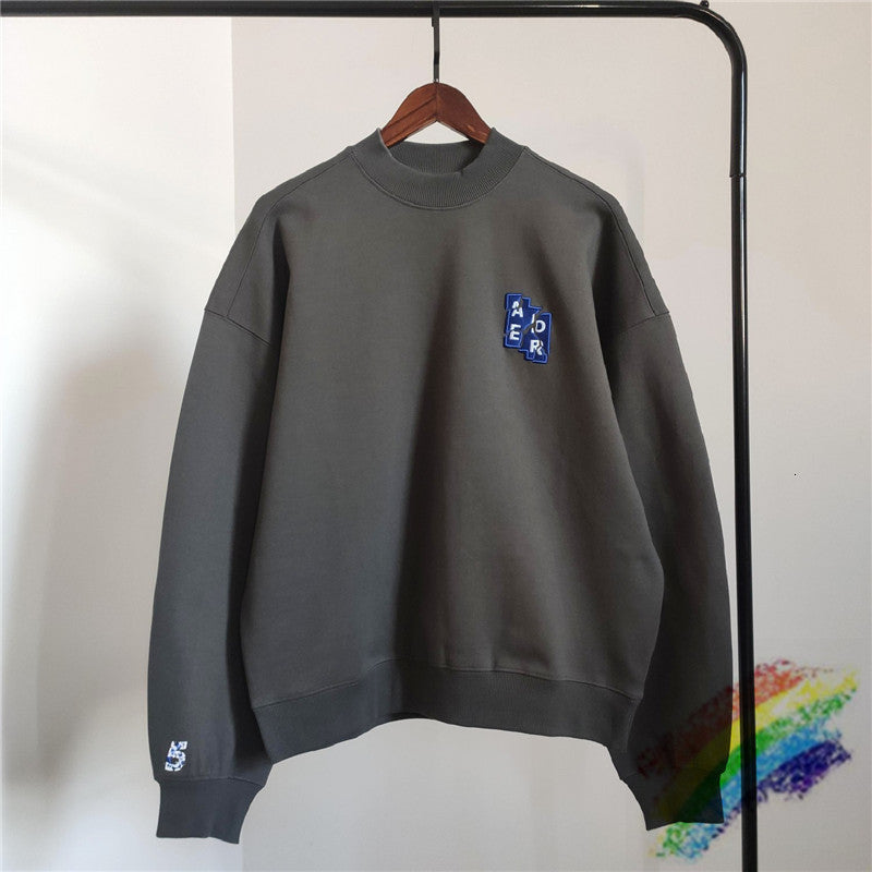 2021 New Ader Error 6th Anniversary Female Male 1:1 High Quality Embroidered Adhere Crewneck Hoodie 73rr