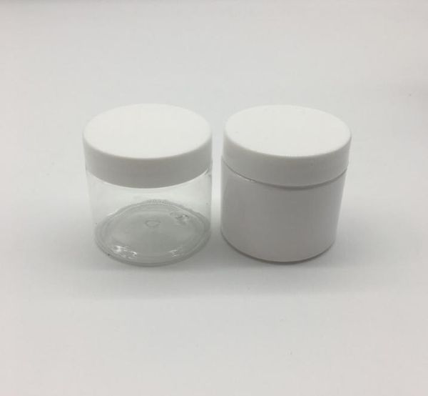 2021 Frost Large Refillable PET Plastic jar with plastic cap 200ml 200cc Empty Cosmetic Containers pot Shampoo Jars 20pcs